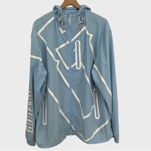 Geedup Cool Blue White Lightweight OG Jacket Unisex Size XL